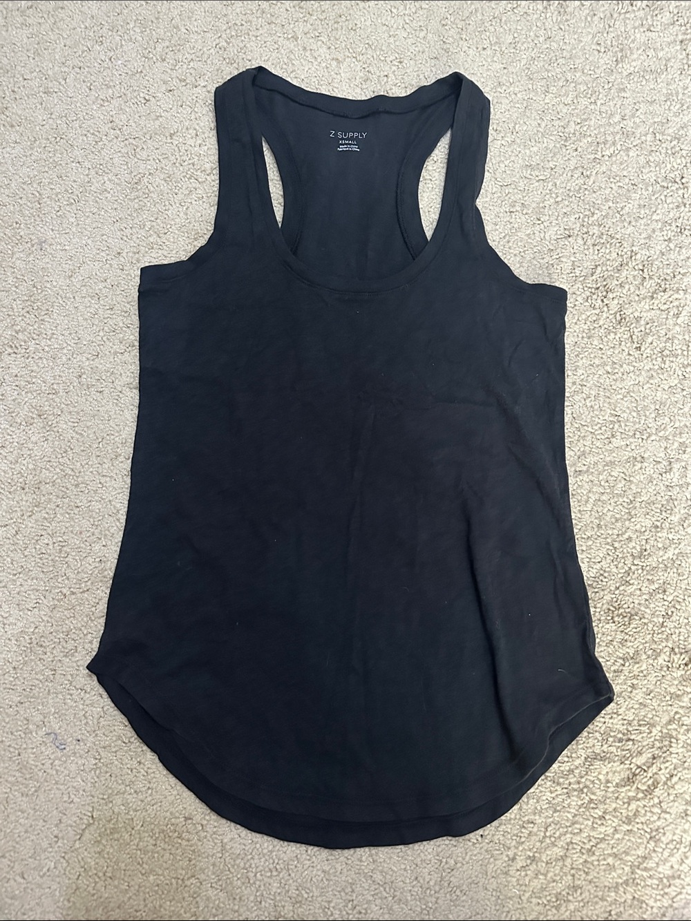 Z Supply Black Racerback Scoop Tank